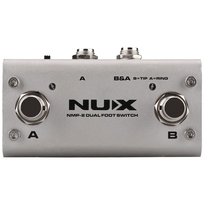 NUX NMP-2 Dual Foot Switch Universal Controller for Keyboard, Modules and Effect Pedals - Music Bliss Malaysia