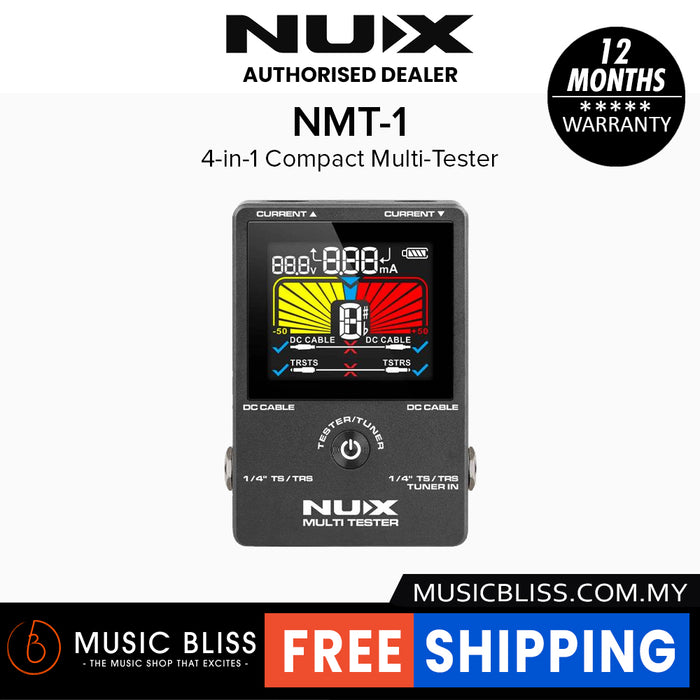 NUX NMT-1 Portable 4 in 1 Compact Multi Tester and Tuner