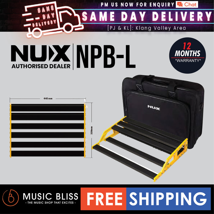 NUX NPB-L Bumblebee Manageable Pedalboard with Bag - Large - Music Bliss Malaysia