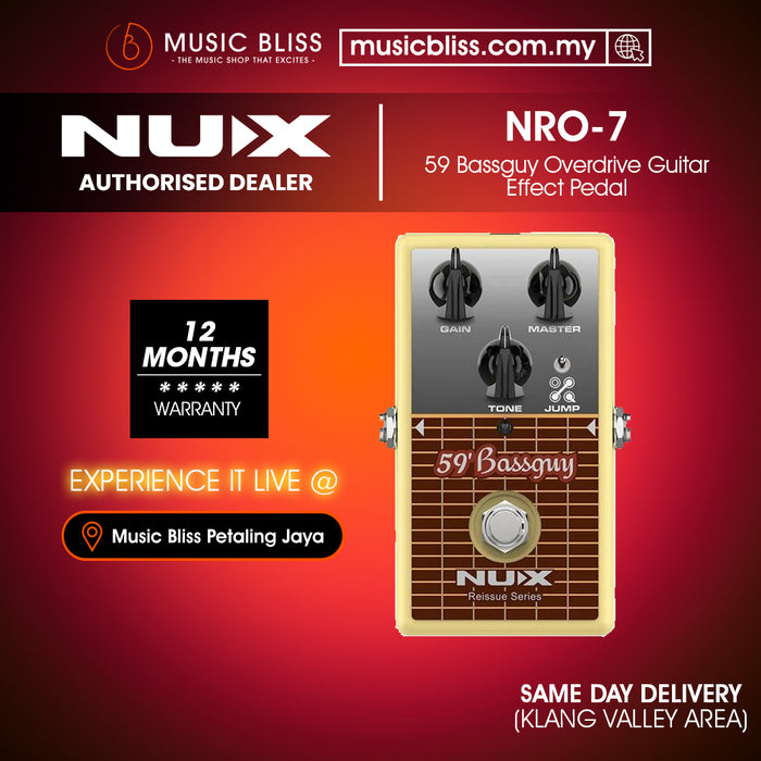 NUX NRO-7 59 Bassguy Overdrive Guitar Effect Pedal