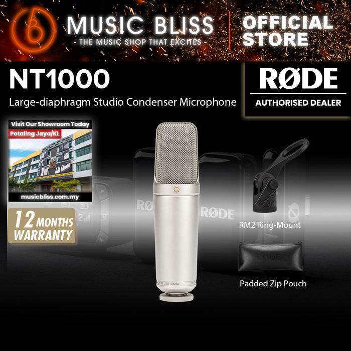 Rode NT1000 Large-diaphragm Condenser Microphone 10 Years Warranty [Made in Australia]