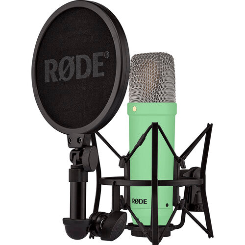 Rode NT1 Signature Series Condenser Microphone with SM6 Shockmount and Pop Filter - Green