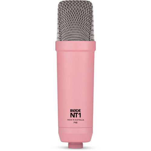 Rode NT1 Signature Series Condenser Microphone with SM6 Shockmount and Pop Filter - Pink