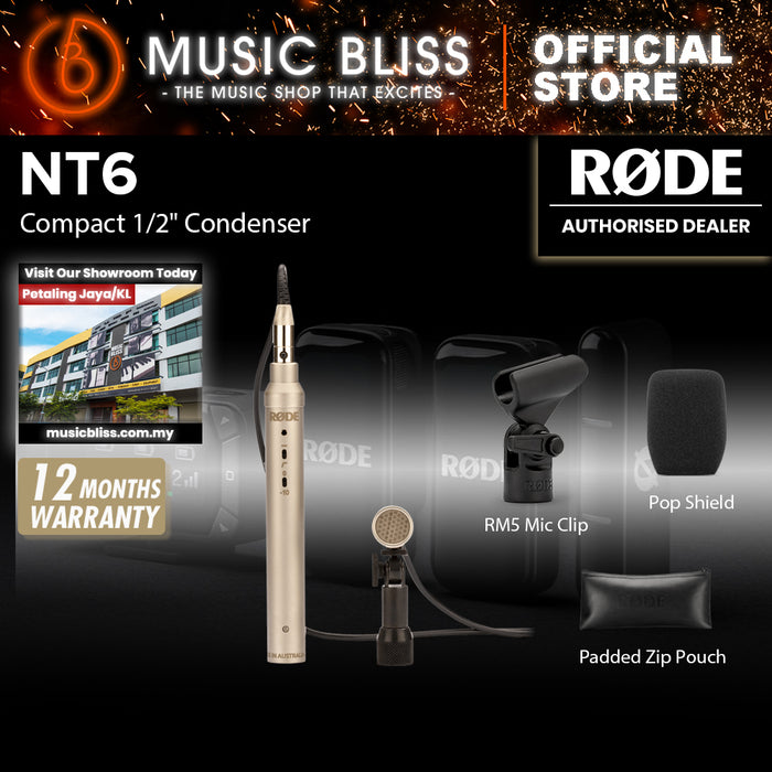 Rode NT6 Compact Condenser Microphone 10 Years Warranty [Made in Australia]