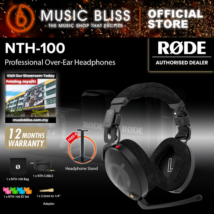 Rode NTH-100 Professional Studio Monitor Headphones with FREE Headphone Stand