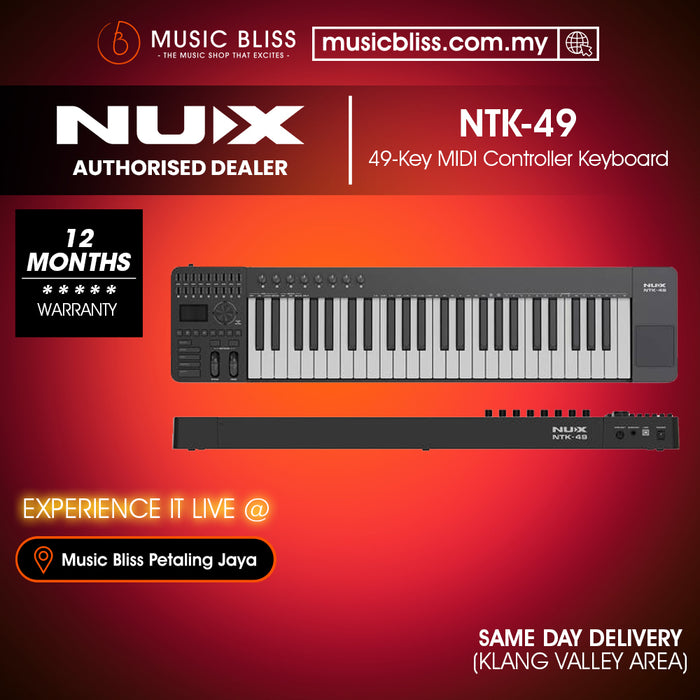 NUX NTK-49 49-Key MIDI Controller Keyboard