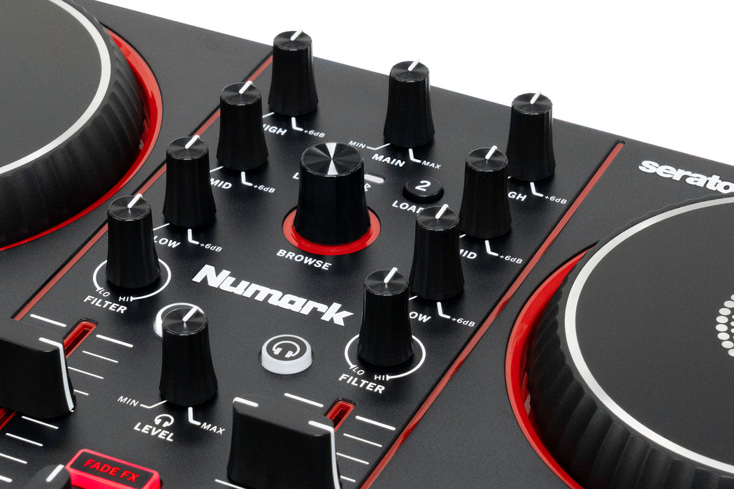 Numark Party Mix III DJ Controller with Built-In LED Light Show, Bluetooth MIDI & Serato DJ Support