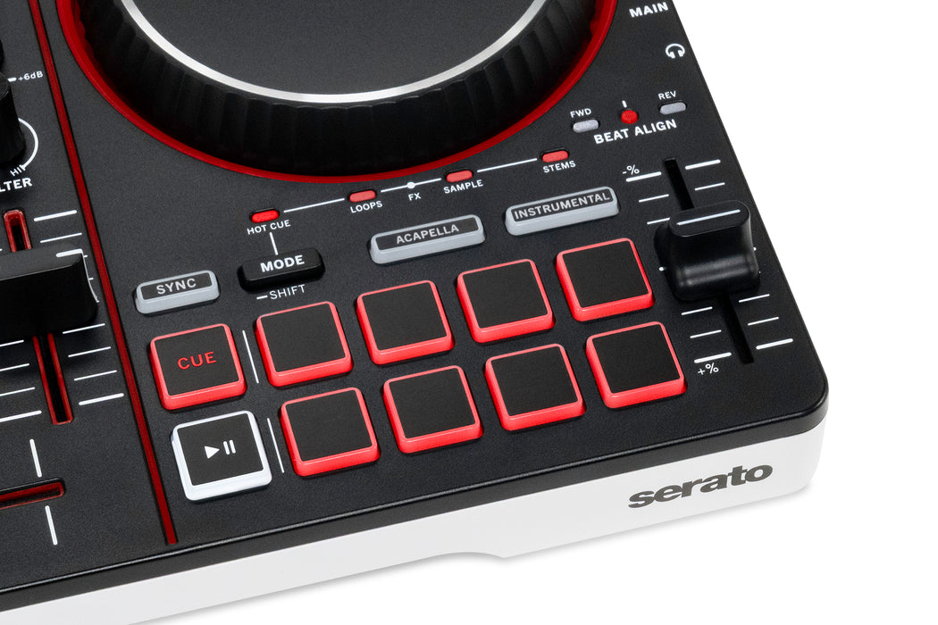 Numark Party Mix III DJ Controller with Built-In LED Light Show, Bluetooth MIDI & Serato DJ Support