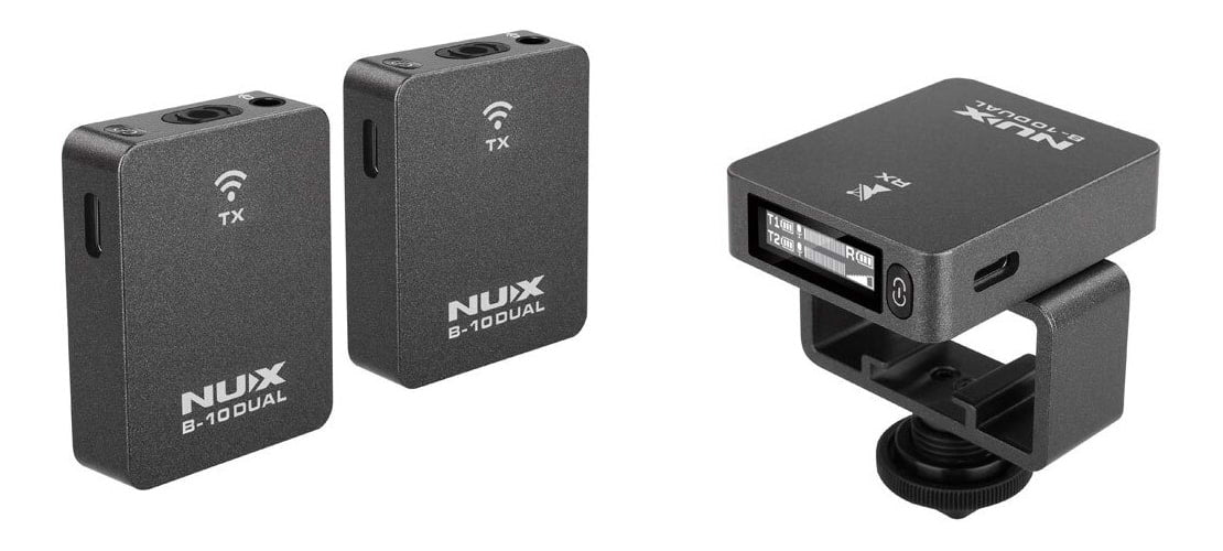 NUX B-10 DUAL 2.4GHz Wireless Vlog System Dual