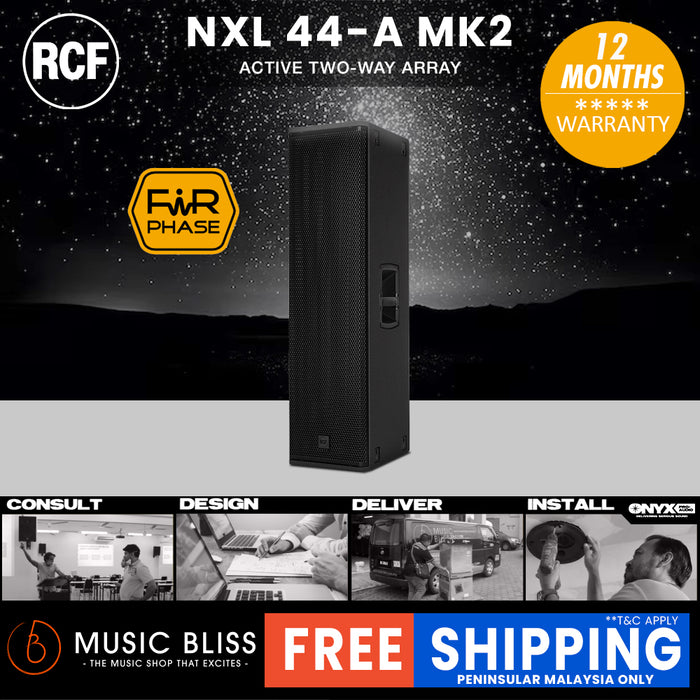 RCF NXL 44-A MK2 2100W 10" Active 2-Way Column Array Speaker