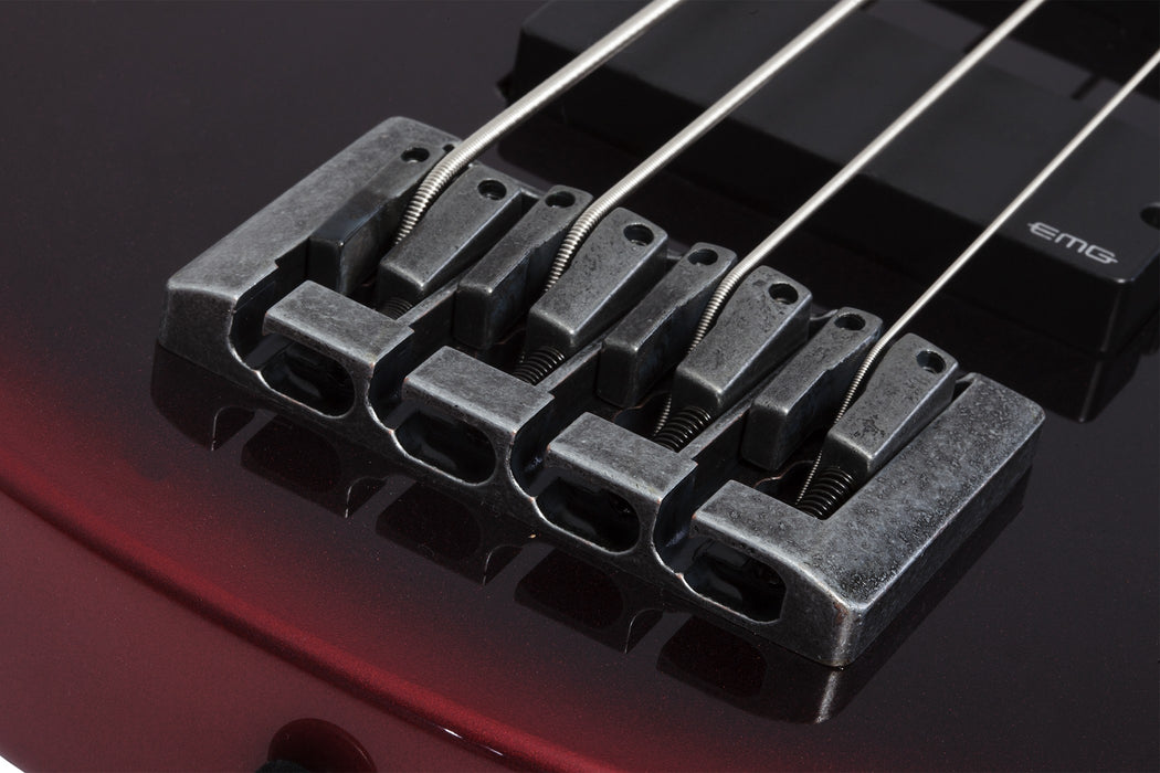 Schecter Nadja Peulen Np-4 Electric Bass Guitar - Red Syren