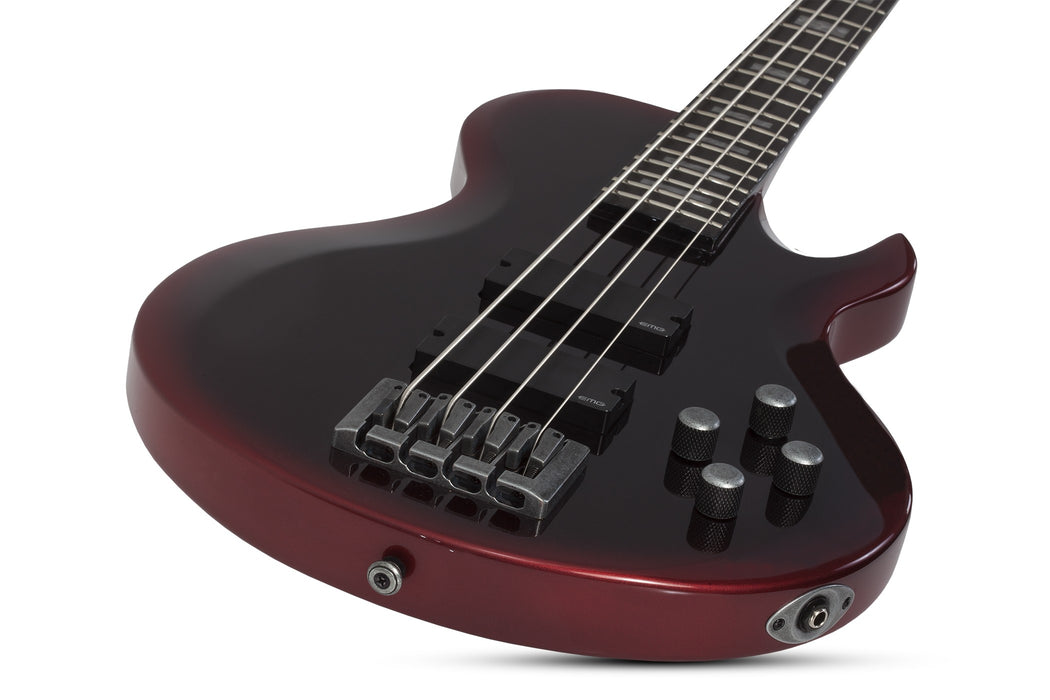 Schecter Nadja Peulen Np-4 Electric Bass Guitar - Red Syren