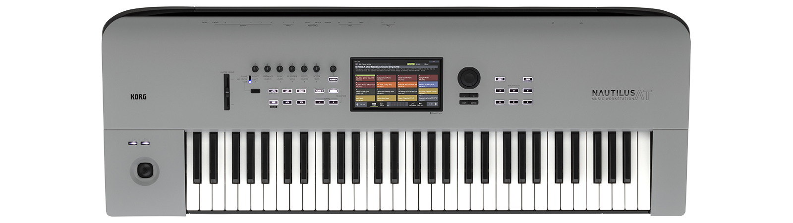 Korg Nautilus AT 61 Synthesizer Workstation with Aftertouch - Limited-edition Gray