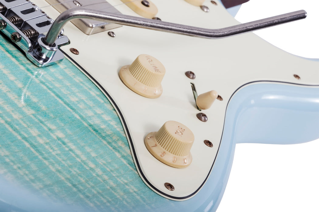 Schecter Nick Johnston Trad-USA "Wembley" HSS Electric Guitar - Atomic Ice
