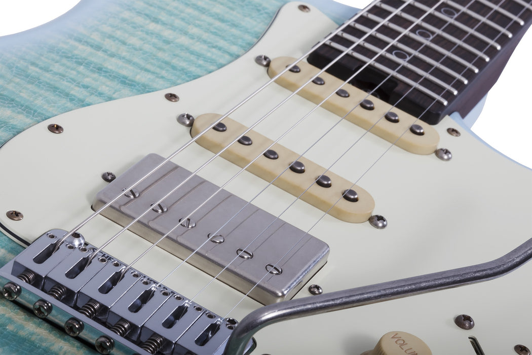 Schecter Nick Johnston Trad-USA "Wembley" HSS Electric Guitar - Atomic Ice