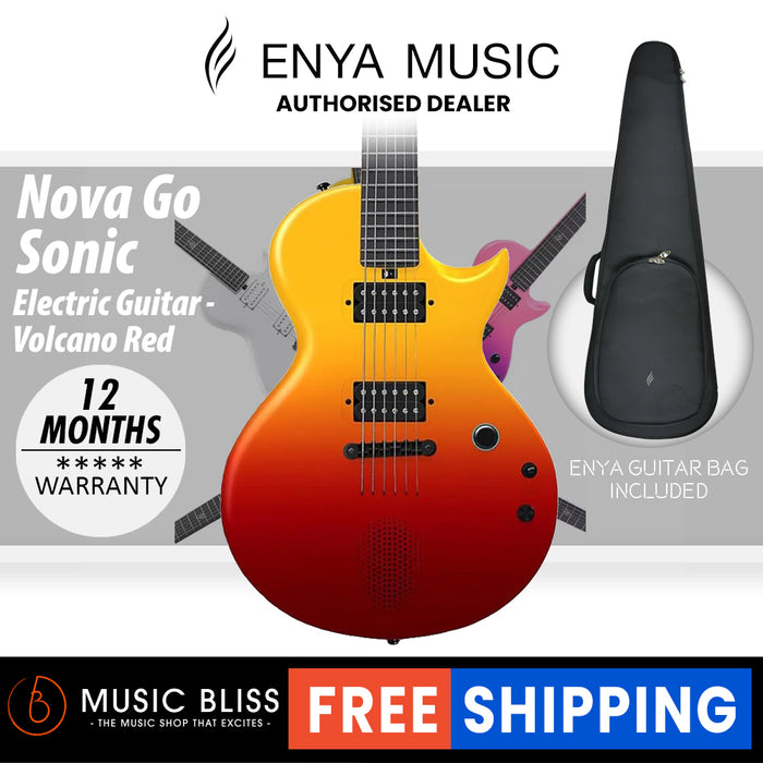 Enya Nova Go Sonic Electric Guitar - Volcano Red