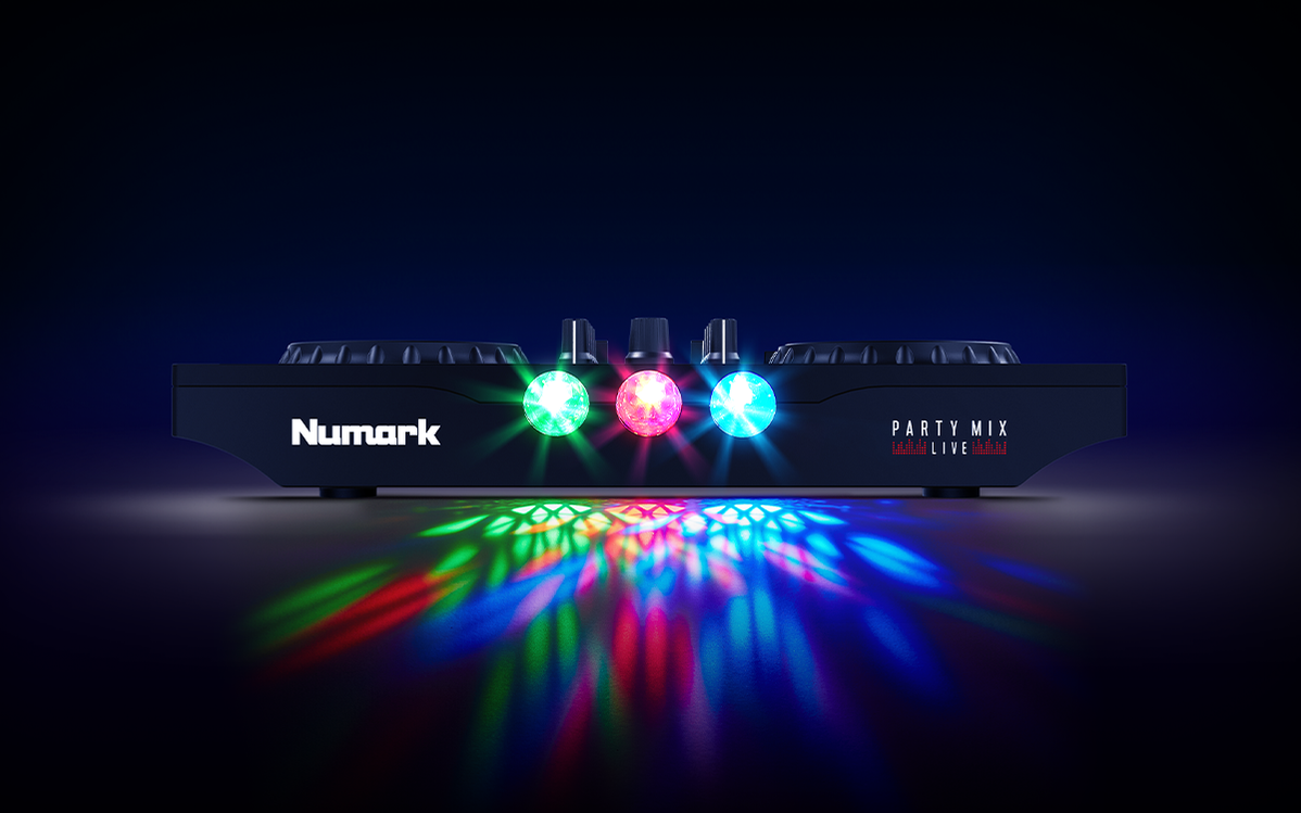 Numark Party Mix Live DJ Controller with Builtin Light Show & Speakers