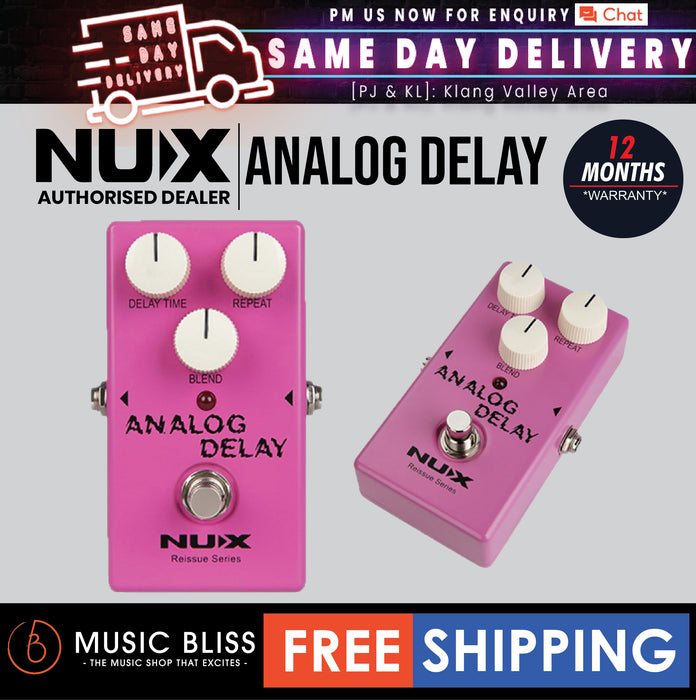 NUX Reissue Series Analog Delay Pedal - Music Bliss Malaysia