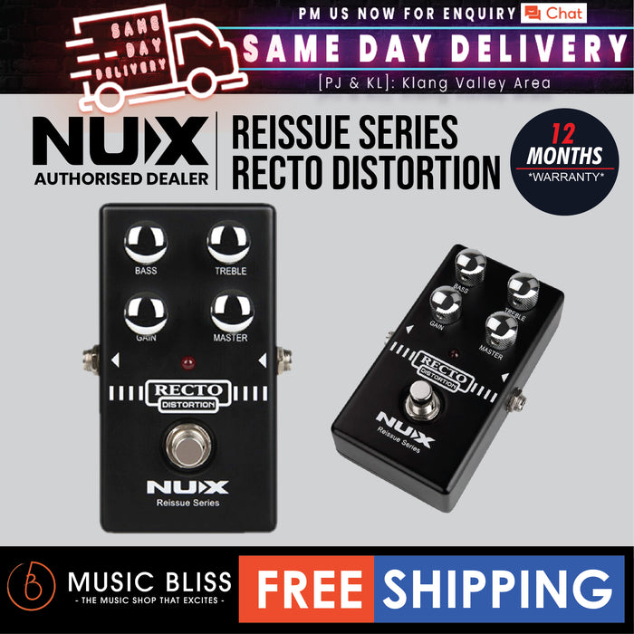 NUX Reissue Series Recto Distortion Pedal - Music Bliss Malaysia