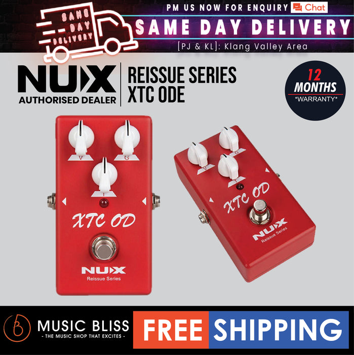 NUX Reissue Series XTC OD Pedal - Music Bliss Malaysia