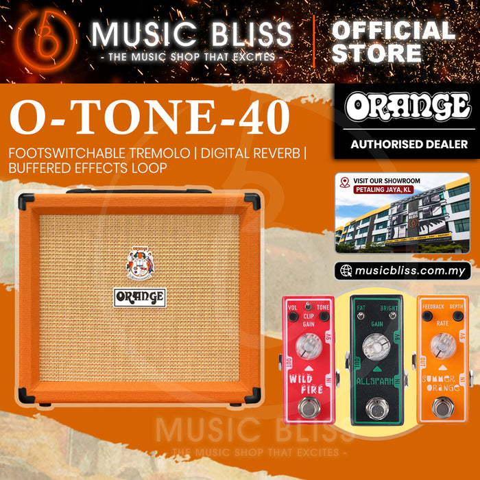 Orange O Tone 40 Best Guitar Amp For Pedalboards - 40 Watt Clean Amp with Reverb & Tremolo