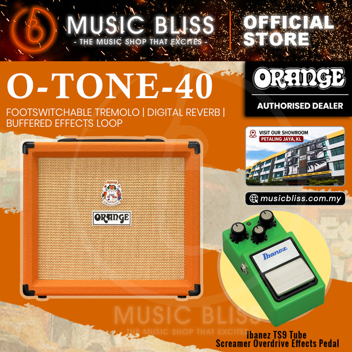 Orange O Tone 40 Best Guitar Amp For Pedalboards - 40 Watt Clean Amp with Reverb & Tremolo
