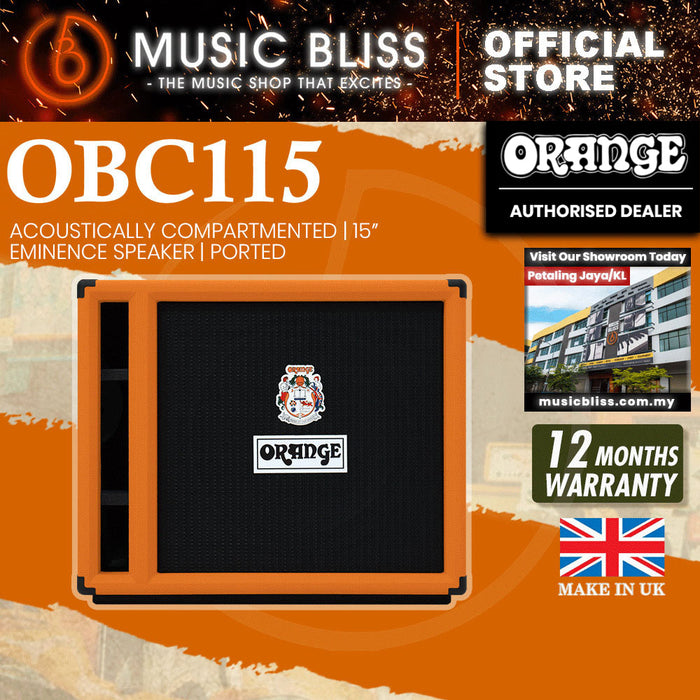 Orange OBC115 1x15" 400W Bass Cabinet (Made in UK)