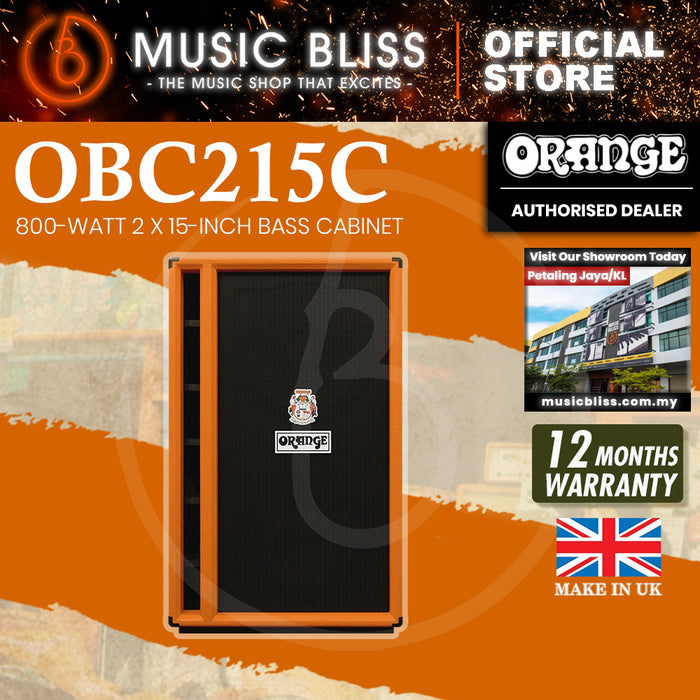 Orange OBC215 800-watt 2 x 15-inch Bass Cabinet - Orange [Made in UK]