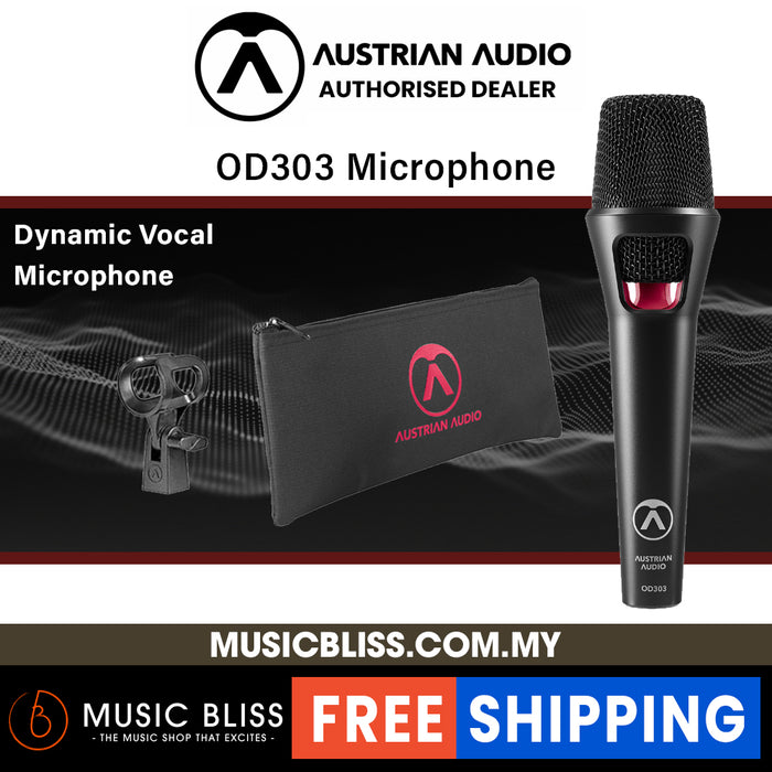Austrian Audio OD303 Handheld Dynamic Vocal Microphone - Music Bliss Malaysia