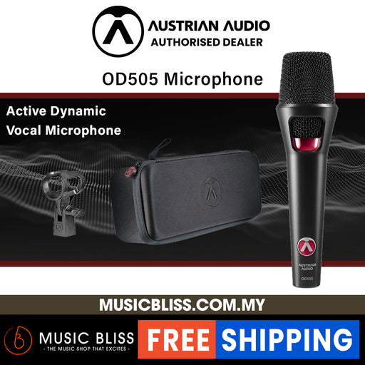 Austrian Audio OD505 Active Dynamic Vocal Handheld Microphone - Music Bliss Malaysia