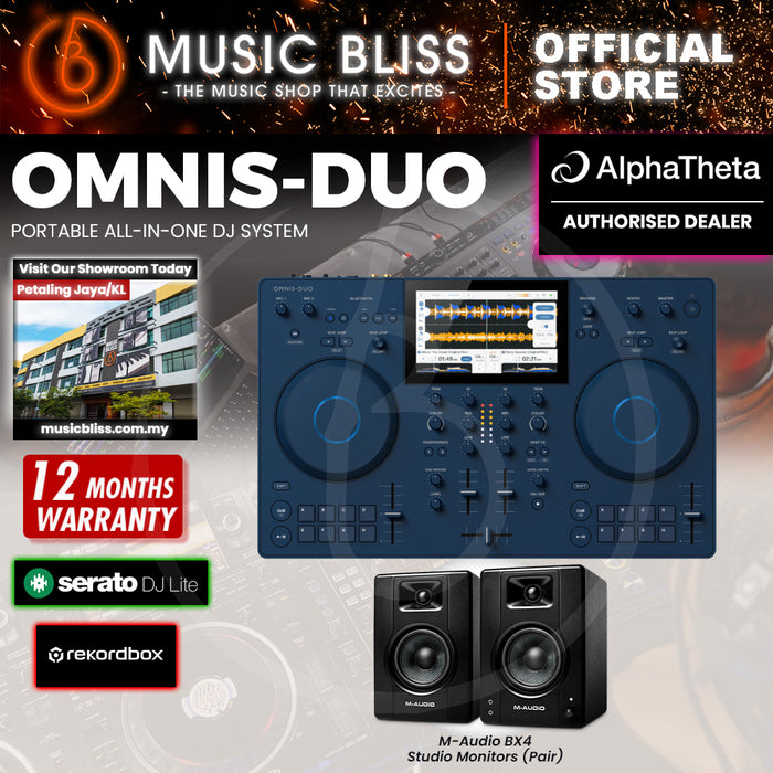AlphaTheta Omnis Duo 2-deck Portable DJ System