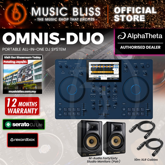 AlphaTheta Omnis Duo 2-deck Portable DJ System