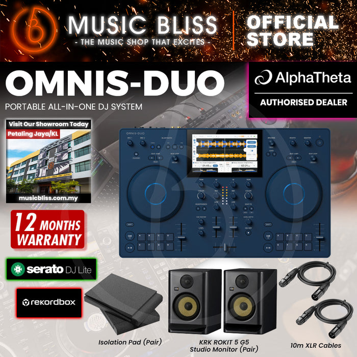 AlphaTheta Omnis Duo 2-deck Portable DJ System