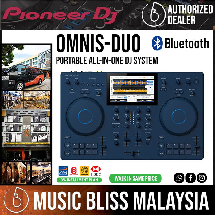 Pioneer DJ AlphaTheta Omnis Duo 2-deck Portable DJ System - Music Bliss Malaysia
