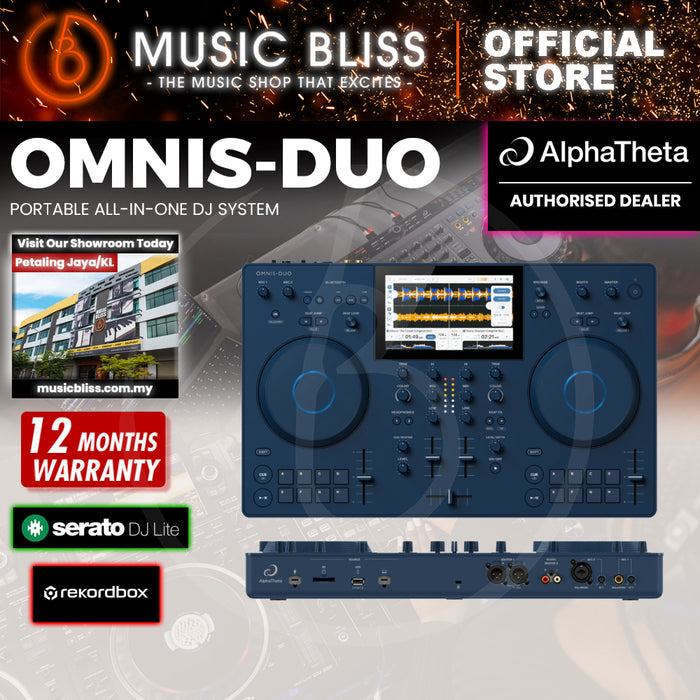 AlphaTheta Omnis Duo 2-deck Portable DJ System