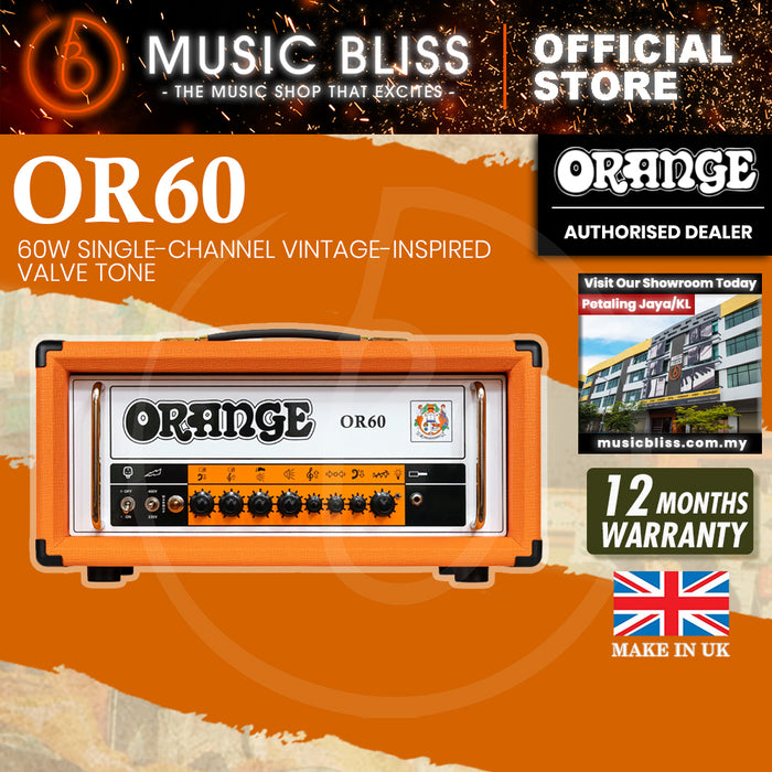 Orange OR60 60-watt Amplifier Head - Orange [Made in UK]