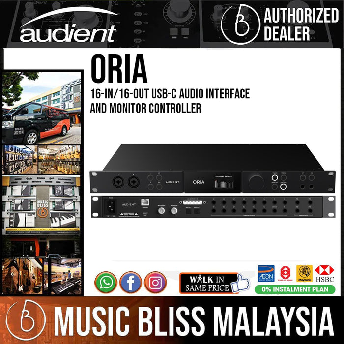 Audient ORIA Immersive Audio Interface and Monitor Controller - Music Bliss Malaysia