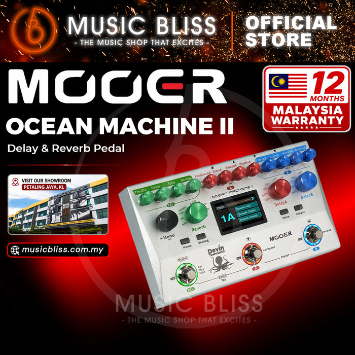 Mooer Ocean Machine II Delay & Reverb Pedal