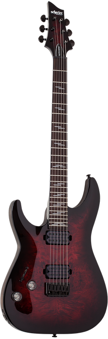 Schecter Omen Elite-6 Left-Handed Electric Guitar - Black Cherry Burst