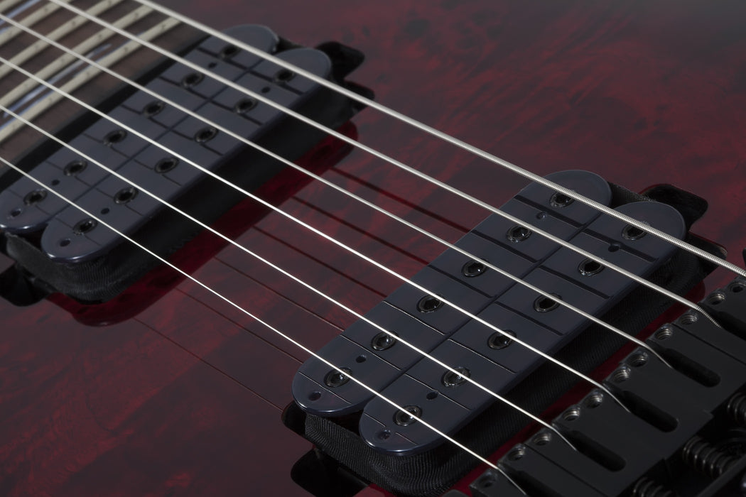 Schecter Omen Elite-6 Left-Handed Electric Guitar - Black Cherry Burst