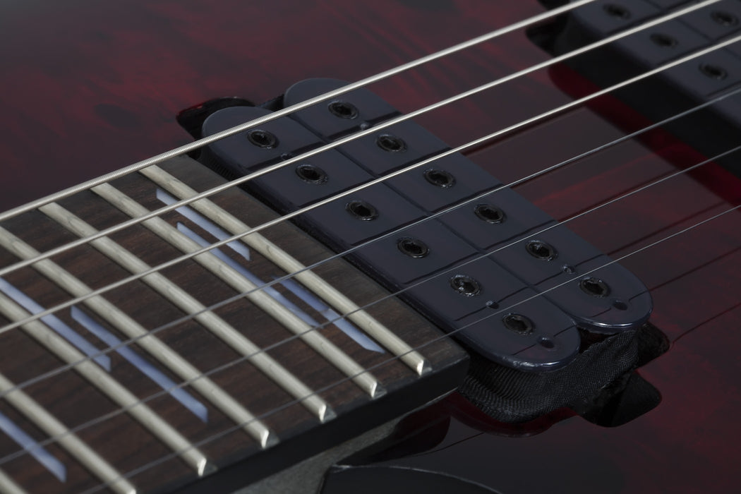 Schecter Omen Elite-6 Left-Handed Electric Guitar - Black Cherry Burst