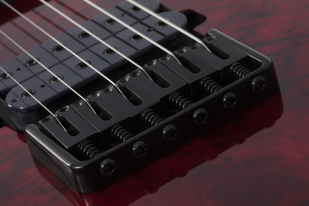 Schecter Omen Elite-6 Left-Handed Electric Guitar - Black Cherry Burst