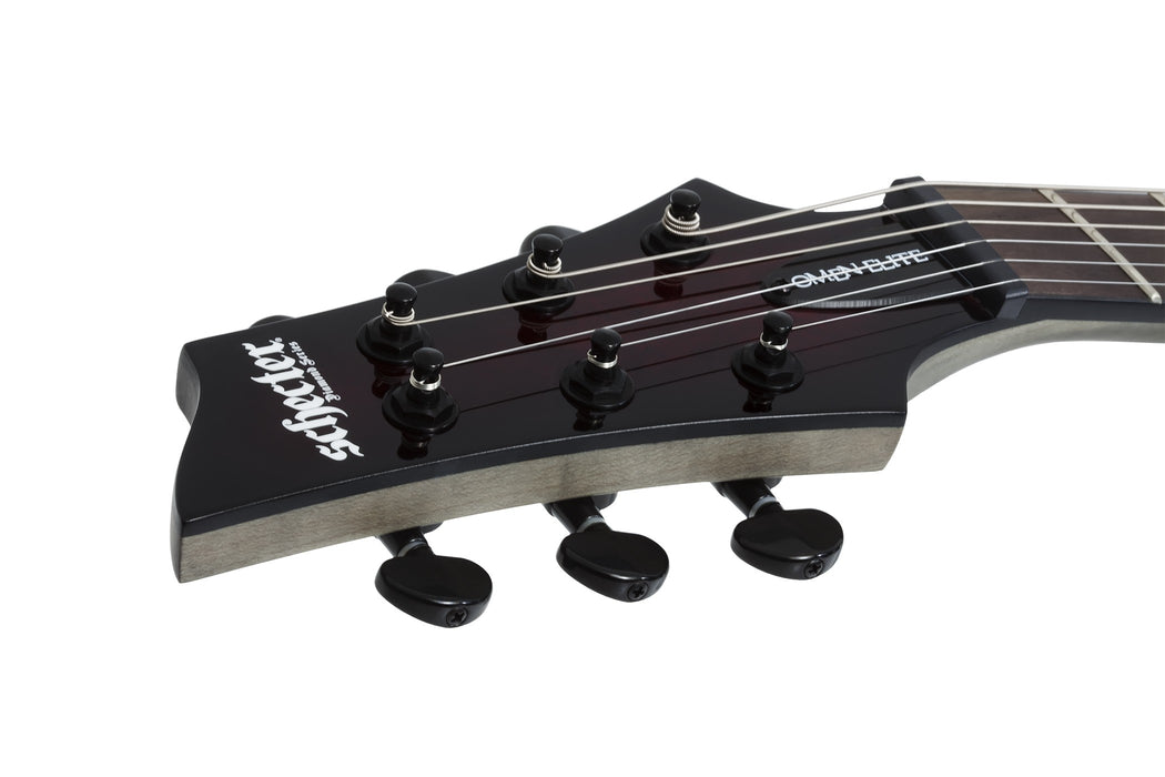 Schecter Omen Elite-6 Left-Handed Electric Guitar - Black Cherry Burst