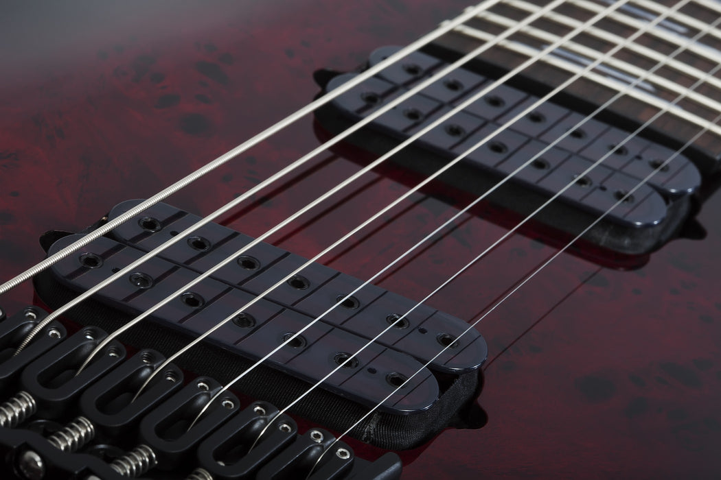 Schecter Omen Elite-7 MS Electric Guitar - Black Cherry Burst