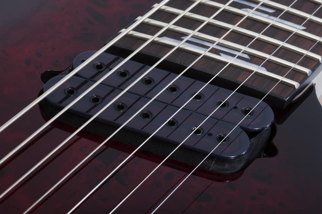 Schecter Omen Elite-7 MS Electric Guitar - Black Cherry Burst