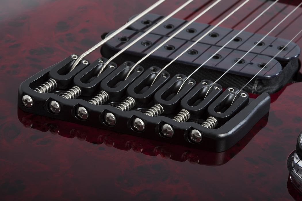 Schecter Omen Elite-7 MS Electric Guitar - Black Cherry Burst