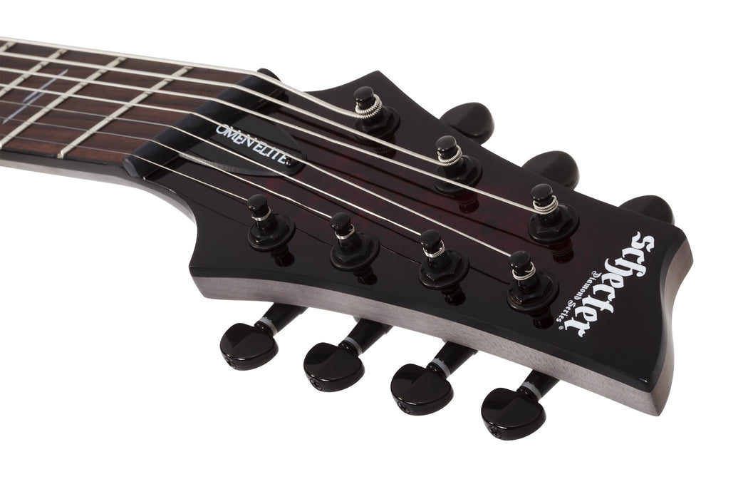 Schecter Omen Elite-7 MS Electric Guitar - Black Cherry Burst