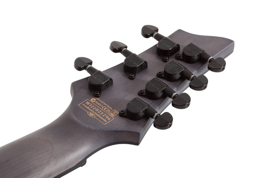 Schecter Omen Elite-7 MS Left-Handed Electric Guitar - Black Cherry Burst