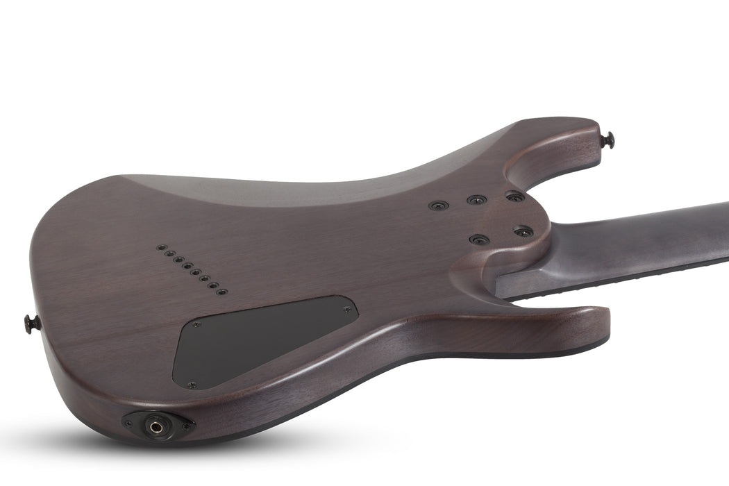 Schecter Omen Elite-8 MS Left-Handed Electric Guitar - Black Cherry Burst