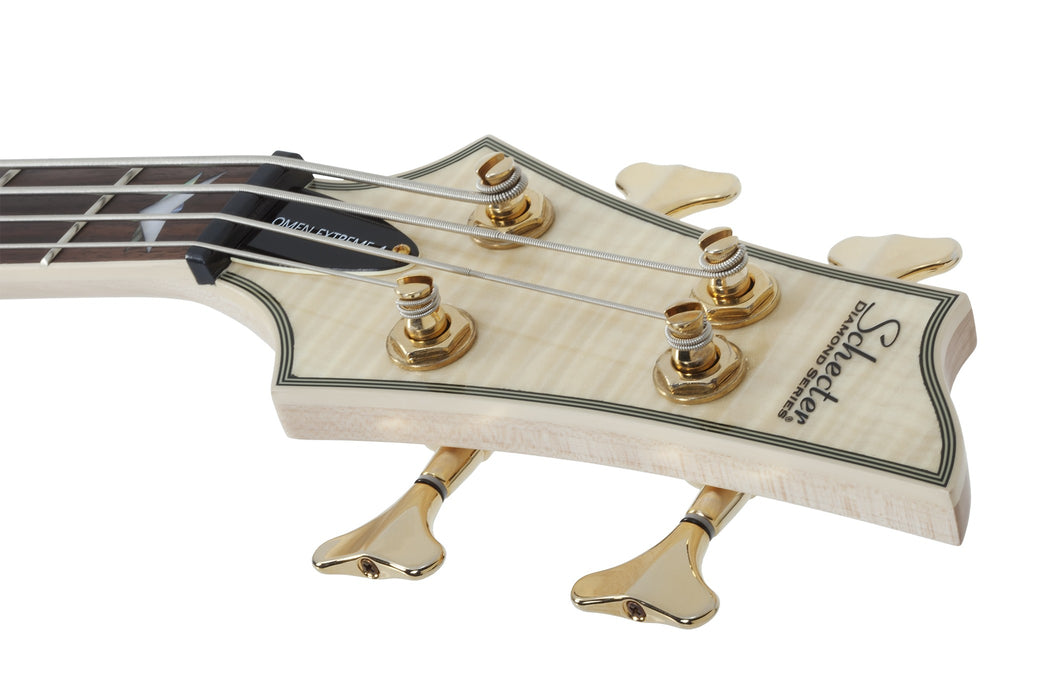 Schecter Omen Extreme-4 Electric Bass Guitar - Gloss Natural